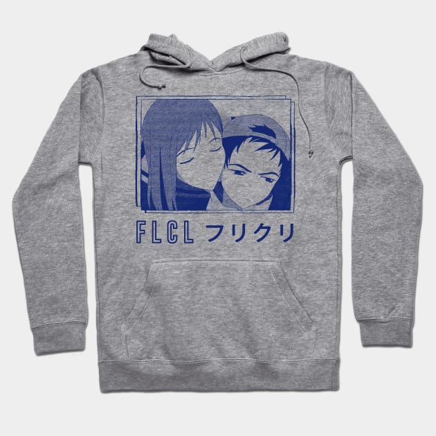 Fooly Cooly (FLCL) -- Vintage Faded Aesthetic Hoodie by unknown_pleasures